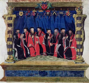 The Aldermen of Toulouse, 1554-55 (vellum) The Aldermen of Toulouse, 1554-55 (vellum)