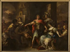 Alexander and Campaspe, before 1695 (oil on copper panel) Alexander and Campaspe, before 1695 (oil on copper panel)