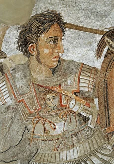 Related Images Collection: Alexander the Great (356-323 BC) from The Alexander Mosaic