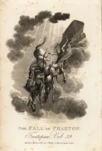 Allegorical illustration of Phaethon, son of Helios and the Oceanid Clymene Allegorical illustration of Phaethon, son of Helios and the Oceanid Clymene
