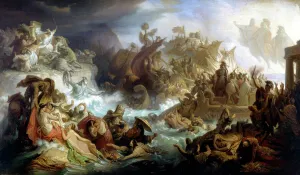 Allegory of the Battle of Salamis, 1858 (oil on canvas) Allegory of the Battle of Salamis, 1858 (oil on canvas)