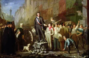 Alphonse Baudin on the Barricade of Faubourg Saint-Antoine, 3rd December 1851 (oil Alphonse Baudin on the Barricade of Faubourg Saint-Antoine, 3rd December 1851 (oil