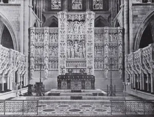Altar and Reredos, Truro Cathedral (b/w photo) Altar and Reredos, Truro Cathedral (b/w photo)