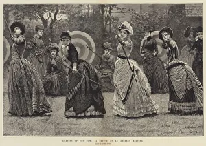 Amazons of the Bow, a Sketch at an Archery Meeting (engraving) Amazons of the Bow, a Sketch at an Archery Meeting (engraving)