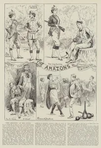The Amazons, at the Court Theatre (engraving) The Amazons, at the Court Theatre (engraving)