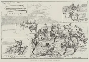 Amusements of our Sailors at Suez, Donkey Polo (engraving) Amusements of our Sailors at Suez, Donkey Polo (engraving)