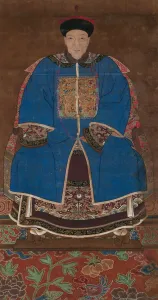 Ancestor Portrait of a Man in a Winter Garment, (ink and colour on silk) Ancestor Portrait of a Man in a Winter Garment, (ink and colour on silk)