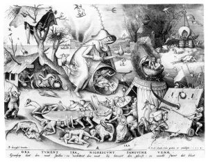 Anger (Ira), from the series of the The Seven Deadly Sins , engraved Anger (Ira), from the series of the The Seven Deadly Sins , engraved