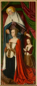 Anne de Beaujeu and her daughter Suzanne, with Sainte Anne, detail Anne de Beaujeu and her daughter Suzanne, with Sainte Anne, detail