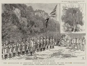The Annexation of Christmas Island, Pacific Ocean, by the British Government (engraving) The Annexation of Christmas Island, Pacific Ocean, by the British Government (engraving)