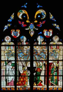 The Annunciation, from the Chapel of Jacques Coeur (stained glass) The Annunciation, from the Chapel of Jacques Coeur (stained glass)