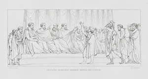 Antonio Canova: Socrates defending himself before his Judges (engraving) Antonio Canova: Socrates defending himself before his Judges (engraving)