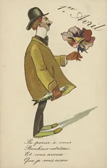 April Fools Day (colour litho)