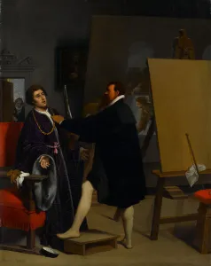 Aretino in the Studio of Tintoretto, 1848 (oil on canvas) Aretino in the Studio of Tintoretto, 1848 (oil on canvas)