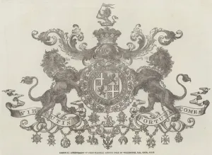 Armorial Achievement of Field-Marshal Arthur Duke of Wellington, KG, GCB, GCH (engraving) Armorial Achievement of Field-Marshal Arthur Duke of Wellington, KG, GCB, GCH (engraving)
