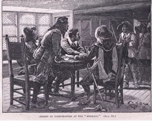 Arrest of the conspirators at the Mermaid AD 1658 (litho) Arrest of the conspirators at the Mermaid AD 1658 (litho)