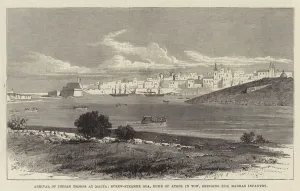 Arrival of Indian Troops at Malta, Screw-Steamer Goa, Duke of Athol in Tow Arrival of Indian Troops at Malta, Screw-Steamer Goa, Duke of Athol in Tow
