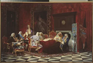 Artemy Volynsky at a Russian cabinet sitting, 1875 (oil on canvas) Artemy Volynsky at a Russian cabinet sitting, 1875 (oil on canvas)