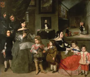 The Artists Family, on the left the four children from the artists first The Artists Family, on the left the four children from the artists first