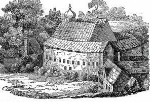 London's Historic Theatres Prints: Bear Garden, Southwark, London in 1648