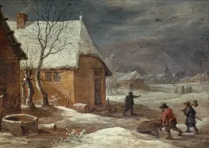Winter Print by David Teniers the Younger, Louvre, Paris