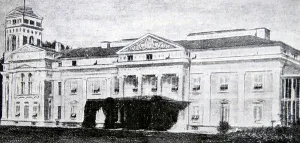Prints of UIG3520682 Tsarist Russia's governor lived in a neoclassical mansion in Verkiai, Vilnius, Lithuania.; (add.info.: Tsarist Russia's governor lived in a neoclassical mansion in Verkiai, Vilnius) Vilnius Prints: Neoclassical Mansion Print of Tsarist Russia's Governor Residence