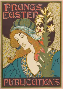 Fine Art Christianity Images Prints: Prangs Easter Publications, pub. 1895 (colour litho)