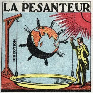 Anonymous 1925 Print: Gravity and Lead Wires