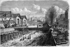 Urban Planning History Prints: Transformations of Paris under the Second Empire, Haussmann Paris