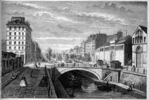Haussmannian Paris Print, 1861 Engraving