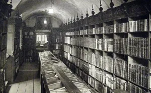 Prints of UIG3520174 17th century library at Winchester Cathedral, in England; (add.info.: 17th century library at Winchester Cathedral, in Winchester, Hampshire, England.); Universal History Archive/UIG Winchester Prints: 17th Century Library Print at Winchester Cathedral