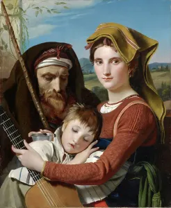 Roman Shepherd Family in the Campagna, 1823 Print (MFAH)