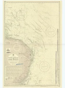 English Coastal Scene Prints: England-East Coast. Outer Gabbard to Outer Dowsing, 1961 (engraving)