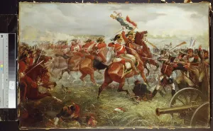 Battle Of Waterloo Prints: Fine Art Finder Print of Capture of the Eagle, Waterloo
