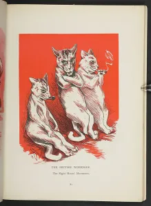 Louis Wain Art Prints: The British Workman - the eight hours movement
