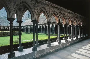 Mont-Saint-Michel Merveille Cloister Fine Art Print