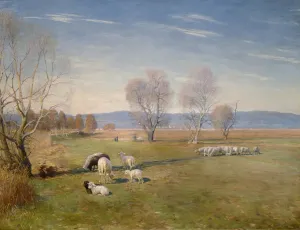 Fine Art Finder Print: Landscape with Sheep, 1898