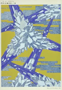 Print: Crystal Structure Composition by E.A. Seguy (1920s)