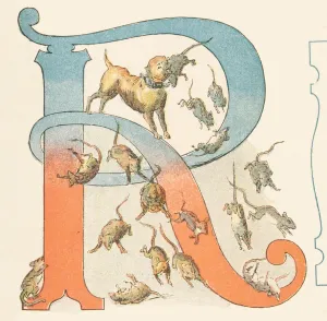 Child Education Prints: A: Rat