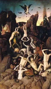 Medieval Hell Scene Prints: Hell (oil on panel)