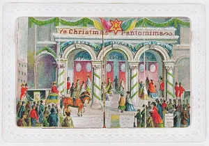 Vintage Theatre Posters UK Prints: Ye Christmas Pantomime, Victorian (colour litho)