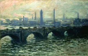River Thames Scenery Prints: Waterloo Bridge, 1902