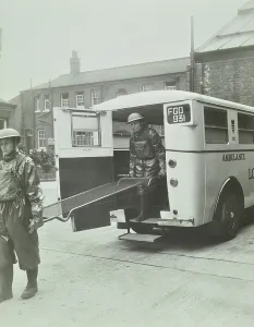 Prints of GHL1787445 Women at North Western Ambulance Station, 1939 (b/w photo) by English Photographer, (20th century); London Metropolitan Archives Ambulance Prints: Women at North Western Ambulance Station, 1939 Print