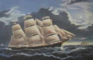 Colour Lithograph Print of The Centurion