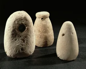 Bronze Age Artifacts Prints: Three loom weights