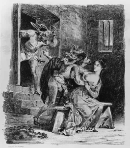 Faust rescues Marguerite from prison Print