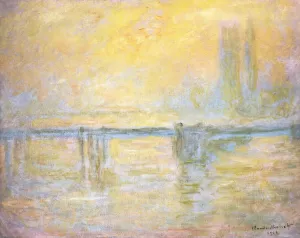 London River Thames Scene Prints: Charing Cross Bridge, Fog; Charing Cross Bridge, Brouillard, 1902 (oil on canvas)