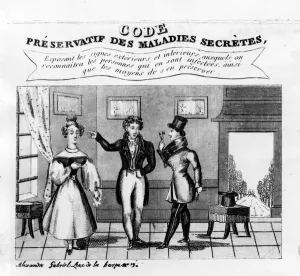 Fine Art Print: 19th Century Engraving of Venerian Diseases