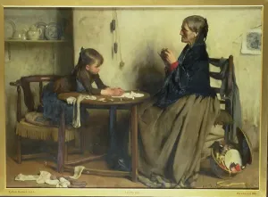 A Difficulty Print by Arthur Hacker (French School)