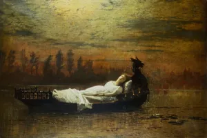 Lady Of Shalott Prints: The Lady of Shalott Print, 1878 (oil on canvas)